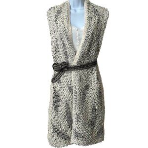 NIC+ZOE  Long Sleeveless Open Sweater Coat